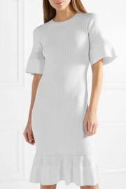 MICHAEL Michael Kors   Ribbed-knit dress at Net A Porter